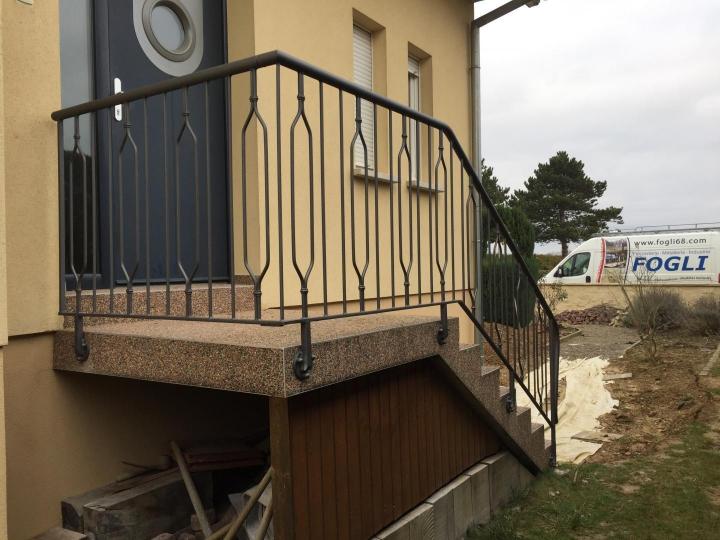 Fabrication rampes d'escaliers extérieurs Mulhouse