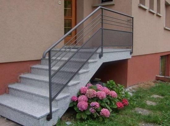 Fabrication rampes d'escaliers extérieurs Mulhouse